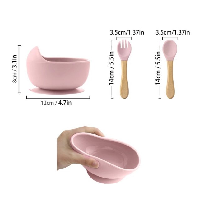 3PCS Baby Silicone Feeding Set - Image 5