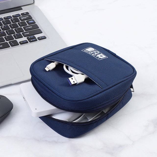 Portable Waterproof Data Cable Organizer Bag for Travel Accessories - Image 4
