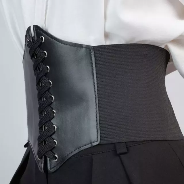 Corset Body Shapewear High Waist Wide Leather Belt - Image 5