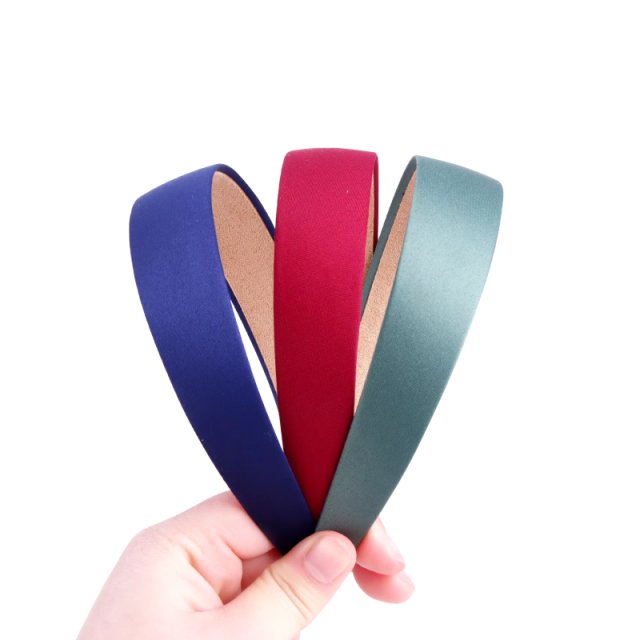 Elegant 3CM Wide Satin Headbands - Image 2