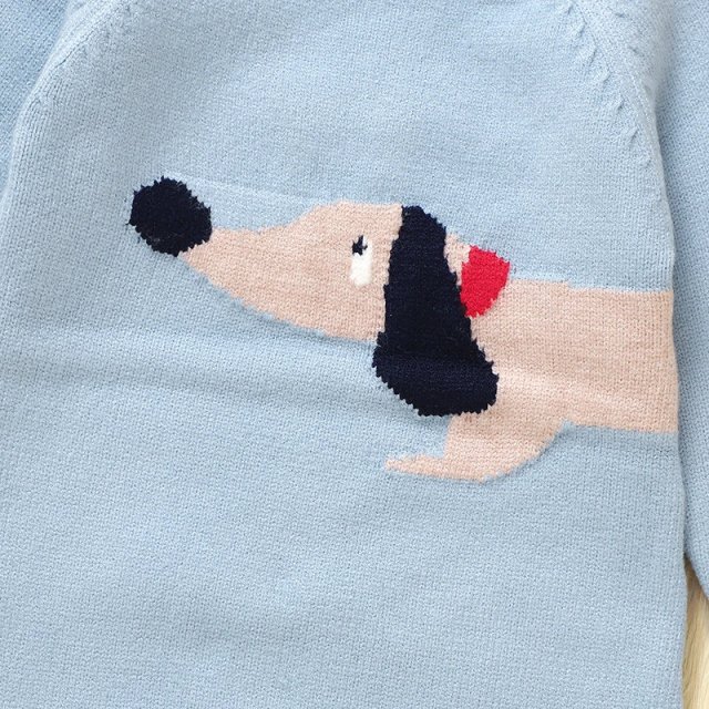 Autumn Long Sleeve Baby Romper - Cute Dachshund Jumpsuit - Image 5