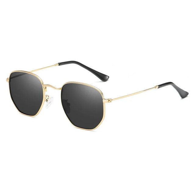 Hexagon Polarized Vintage Sunglasses for Men & Women - Image 3