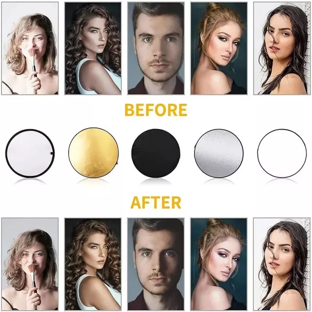60cm Portable 5-in-1 Photo Studio Reflector - Image 3