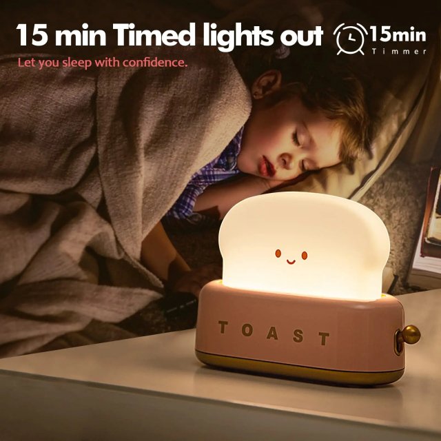 USB Rechargeable Toaster LED Night Light - Image 5