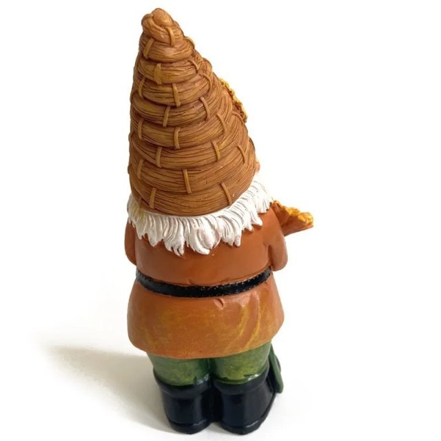 Charming Sunflower Gnome Resin Garden Statue - Beekeeper Decor - Image 4