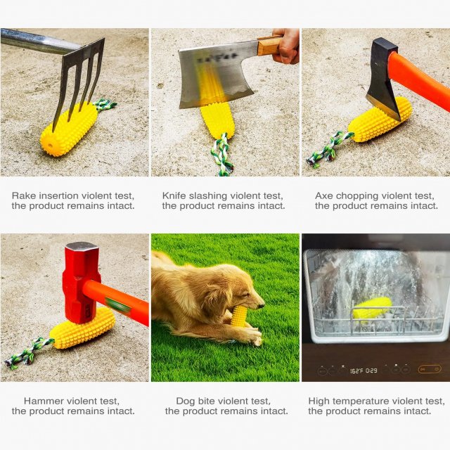 Durable Dog Molar Toothbrush Toy with Suction & Sound for Dental Care - Image 4