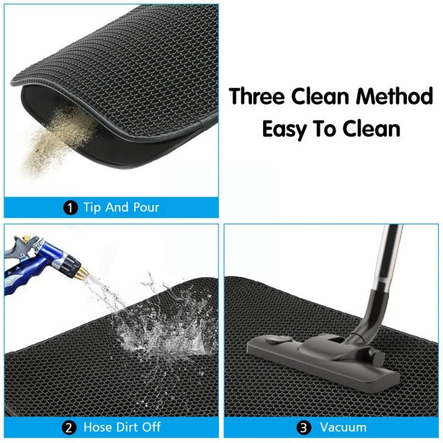 Double Layer Non-Slip Waterproof Cat Litter Mat - Image 4