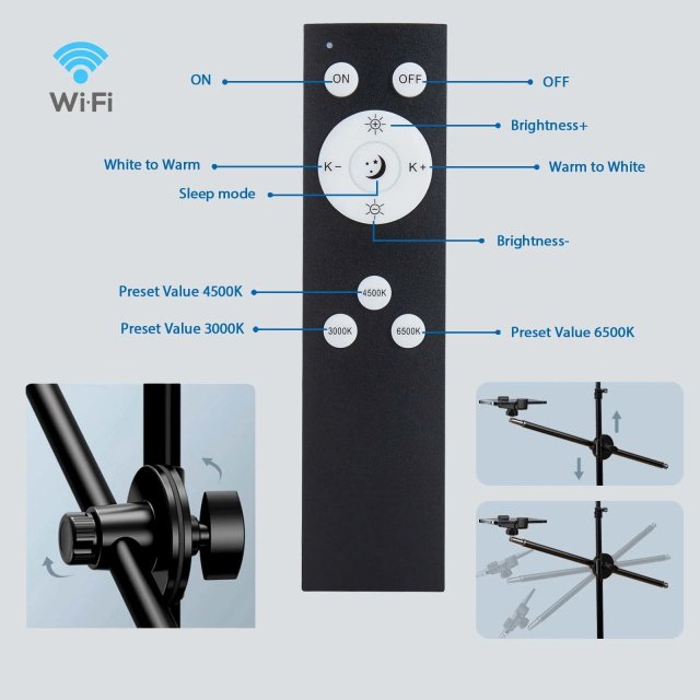 200CM LED Photo Studio Lighting Kit - Image 5