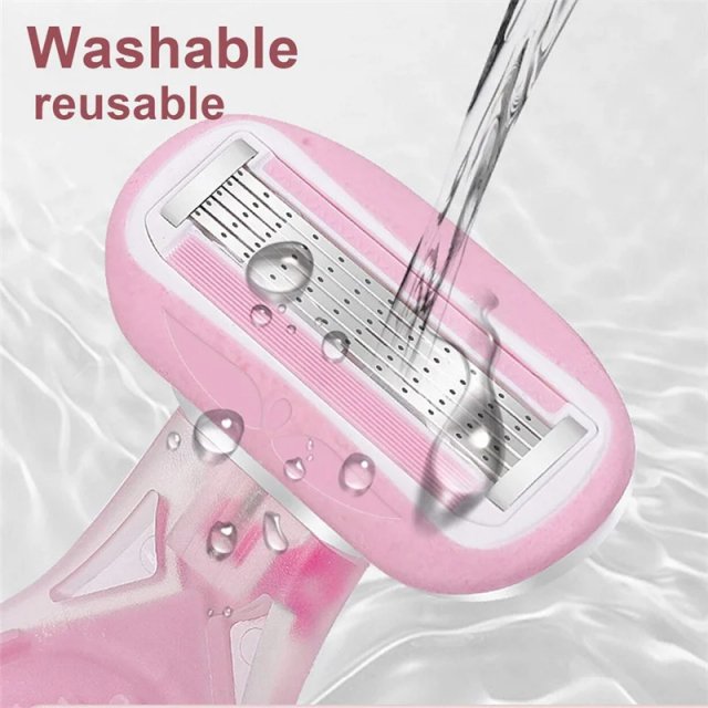 Portable Women’s Facial Hair Remover Razor with Aloe Vera Strip - Image 4