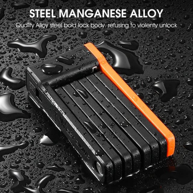 Foldable Anti-Theft Bicycle Lock - Secure, Lightweight & Portable Bike Chain Lock - Image 3