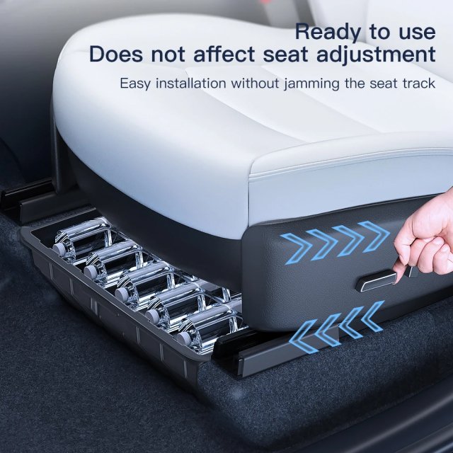 Under Seat Storage Box for Tesla Model Y – Drawer Organizer - Image 4