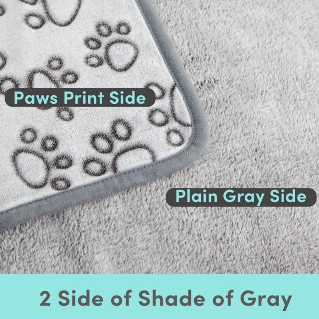 Soft Warm Dog Blanket with Cute Paw Print - Image 4