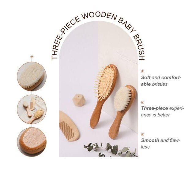 3-Piece Baby Hair Comb & Brush Set - Image 5
