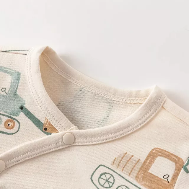 Baby Boys Casual Print Romper - Comfortable Cotton Jumpsuit 0-36M - Image 3