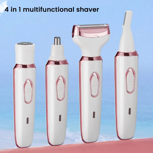 4-in-1 Electric Razor for Women: Painless Body Hair Trimmer - Image 3
