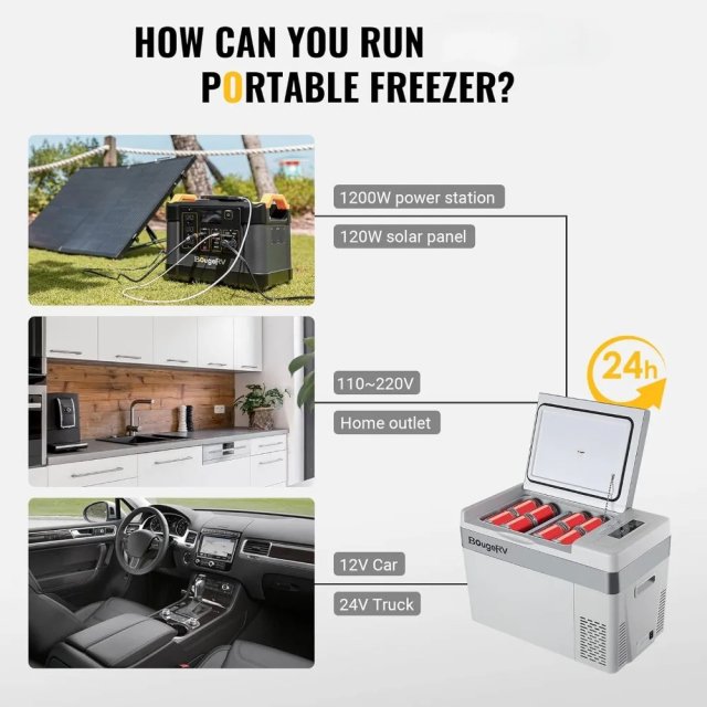 23 Quart Portable 12V Car Fridge Freezer - Image 6