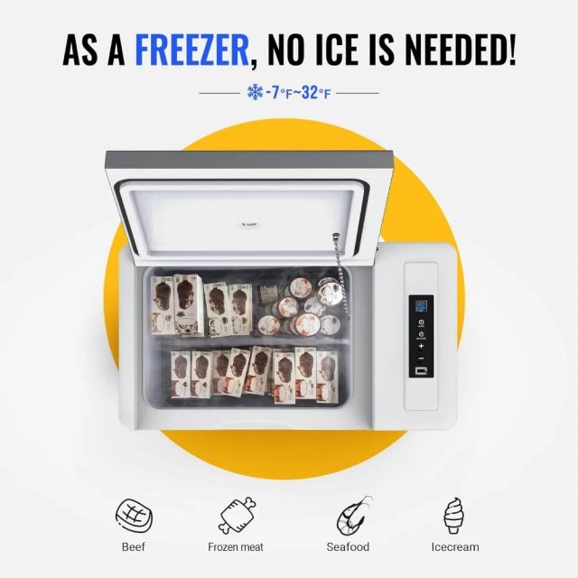 23 Quart Portable 12V Car Fridge Freezer - Image 4