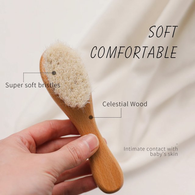 3-Piece Baby Hair Comb & Brush Set - Image 3