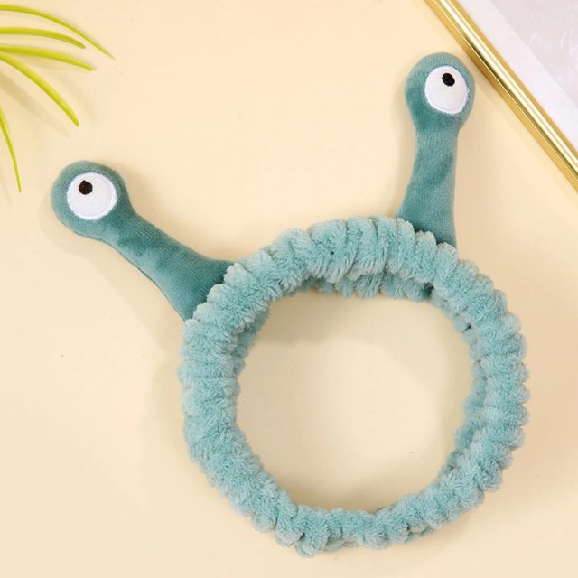 Cute Animal Ears Fluffy Headband - Soft Coral Fleece - Image 3