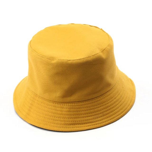 Classic Cotton Black Reversible Bucket Hat – Casual Sun Cap for Outdoor Adventures - Image 3