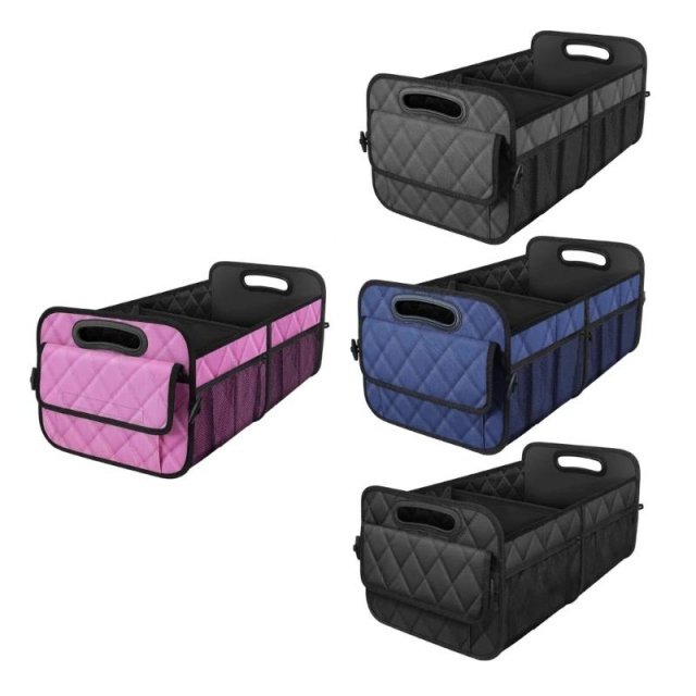 Foldable Car Trunk Storage Organizer with Adjustable Dividers - Image 5