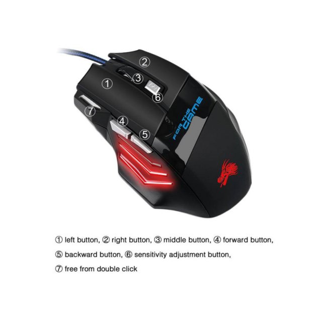 Wired RGB Backlit Gaming & Office Keyboard Mouse Set - Image 7
