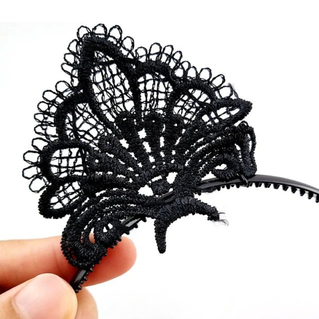 Anime Fox Cat Ears & Tail Headband Maid Set - Image 5