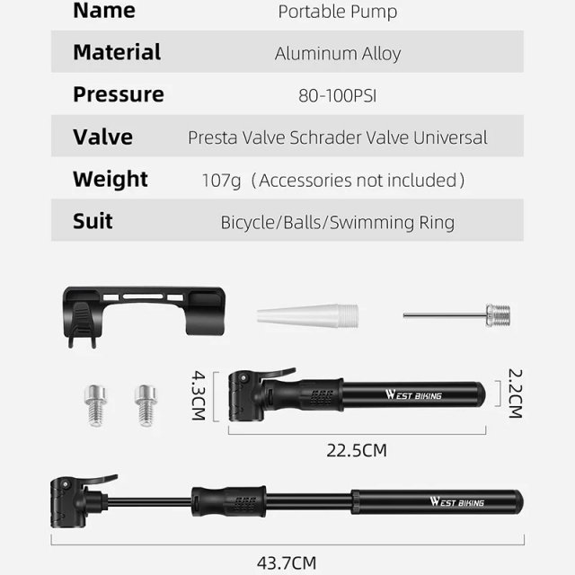 Mini Bicycle Pump - Image 7