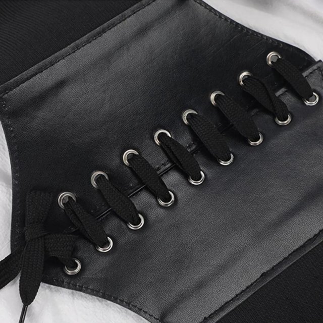Corset Body Shapewear High Waist Wide Leather Belt - Image 7