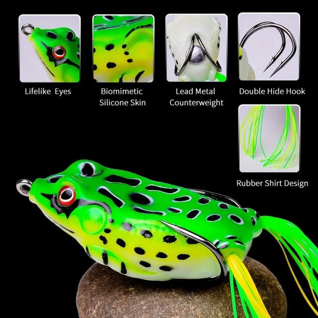 Topwater Frog Soft Lure Set - Image 4
