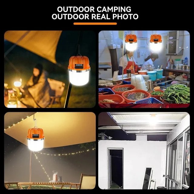 USB Rechargeable LED Camping Lantern with Built-in Battery - Image 7