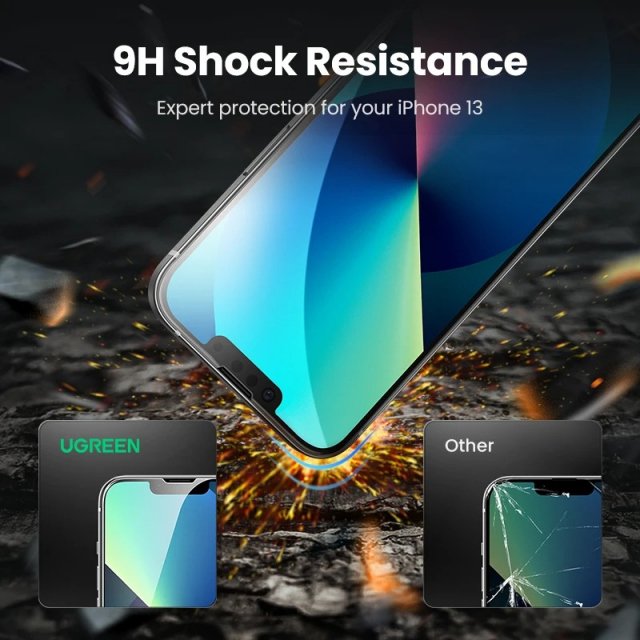 2PCS Full Cover Tempered Glass Screen Protector for iPhone - Image 3