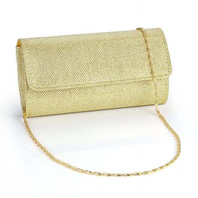 Luxury Shiny Chain Crossbody Clutch - Perfect Wedding & Party Bag - Image 3