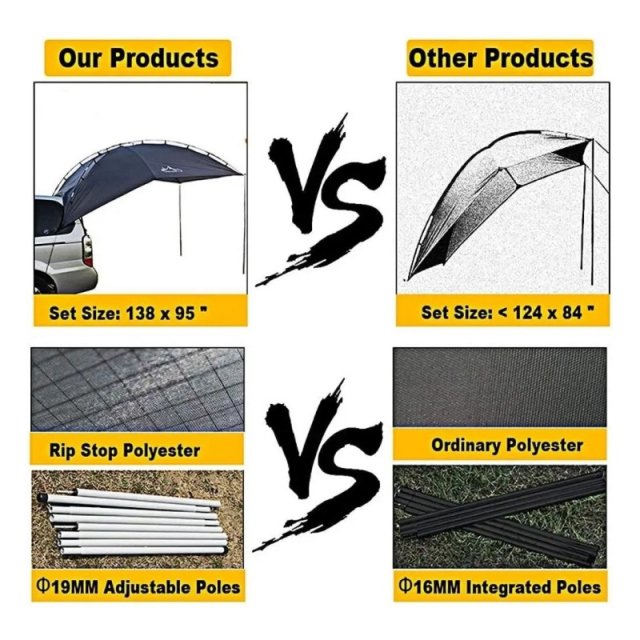 Portable Teardrop Awning Canopy - Image 5