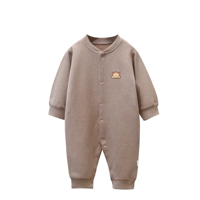Newborn Girls Long Sleeve Plush Cartoon Romper – Cozy Single Breasted Baby - Image 6