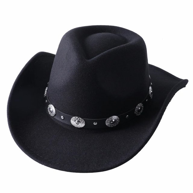 Thickened Unisex Cowboy Fedora Hat - Stylish Autumn & Winter Accessory - Image 5