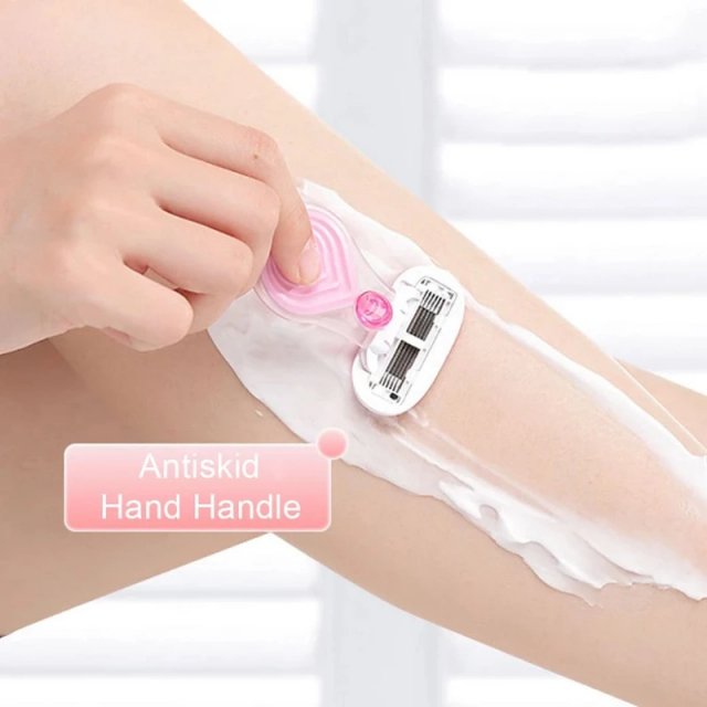 Portable Women’s Facial Hair Remover Razor with Aloe Vera Strip - Image 3