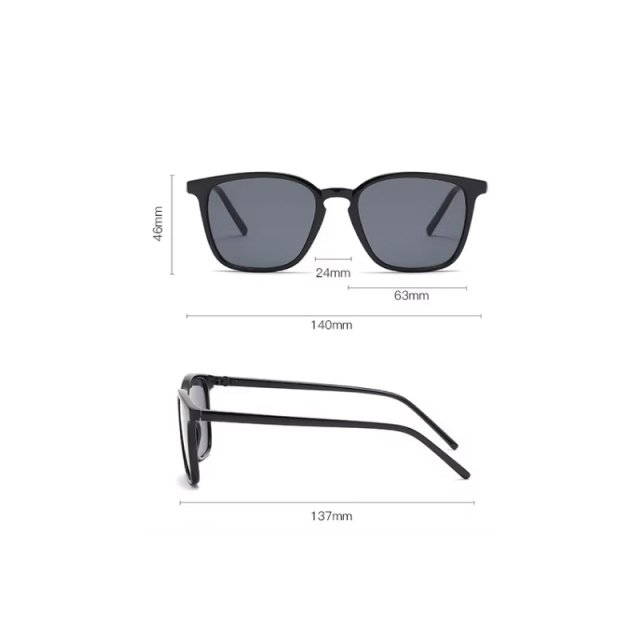 Retro Square Cat Eye Sunglasses with UV400 Protection - Image 4