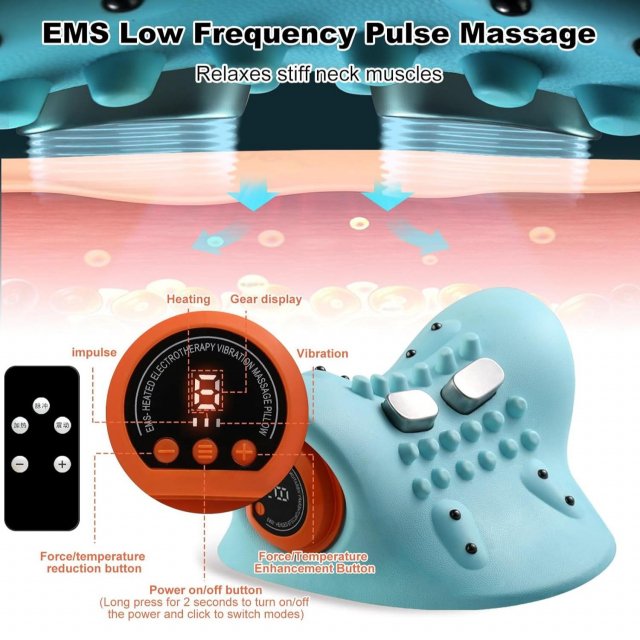 Electric Neck Stretcher with EMS Pulse & Heat - Image 4
