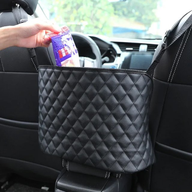 Luxury Car Seat Mesh Handbag Holder & Rear Seat Organizer Barrier - Image 4