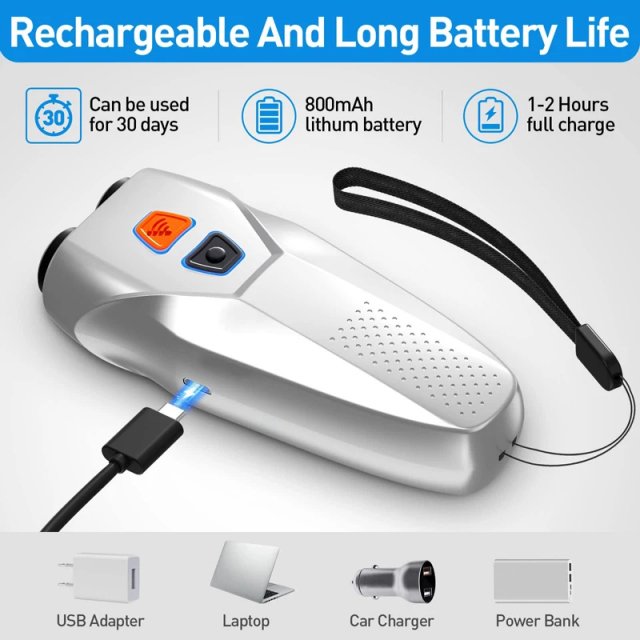 Ultrasonic Dog Repeller with LED Flashlight and Dual Sensors - Image 6