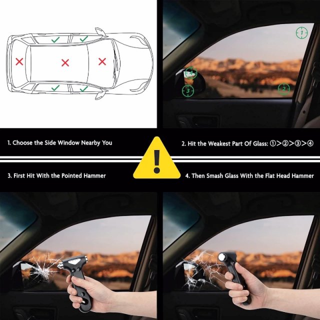 Car Safety Hammer and Seatbelt Cutter - Image 5