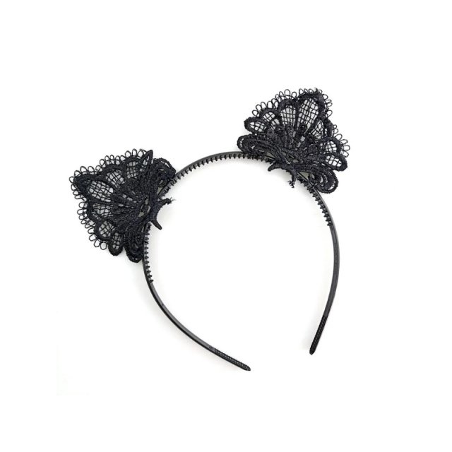 Anime Fox Cat Ears & Tail Headband Maid Set - Image 4