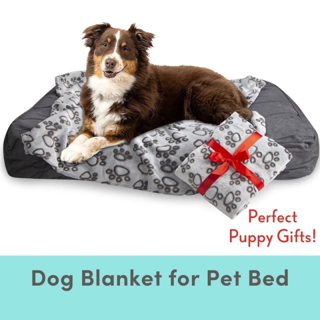 Soft Warm Dog Blanket with Cute Paw Print - Image 7
