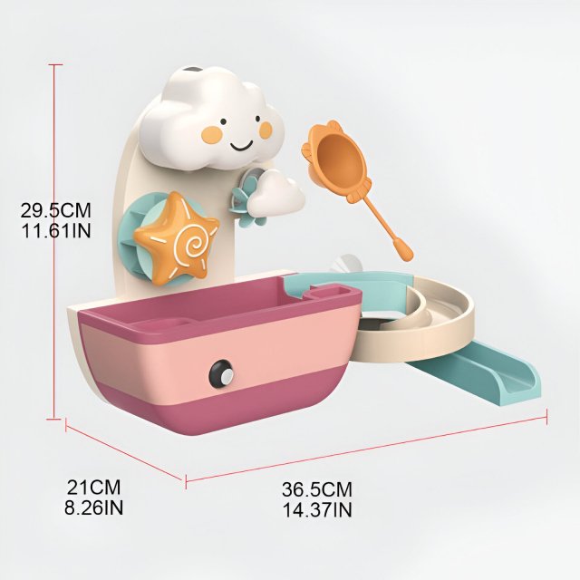 Baby Bath Toy Waterwheel Fishing Game - Image 7
