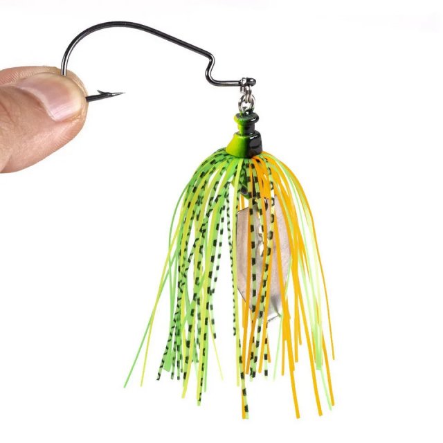 100mm 11g Metal Blade Fishing Lure with Rubber Skirt - Image 6