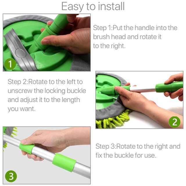 Long Handle Car Wash Mop - Image 4