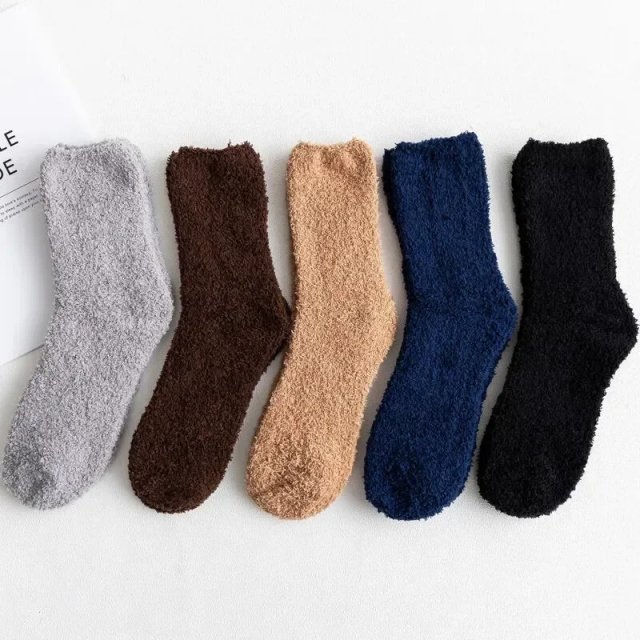 Cozy Men's Winter Thermal Fleece Socks - Image 5