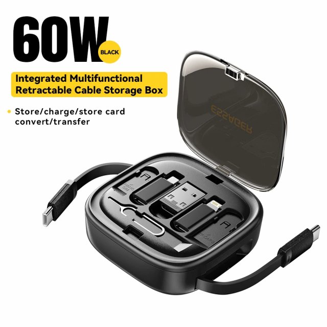 60W Fast Charge USB A/C to Type C, Micro, Lightning Cable - Image 6