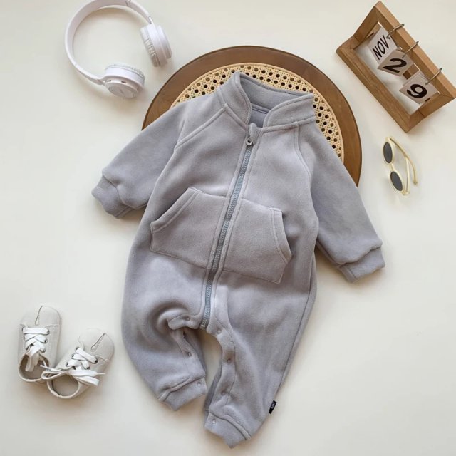 Soft Fleece Baby Romper - Image 3